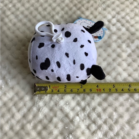 Moosh Moosh Clipz Dozer Dalmatian Plush Keychain Stuffed Animal - Picture 3 of 15